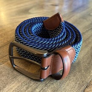 Original Penguin Brand Stretch Woven Belt Mens